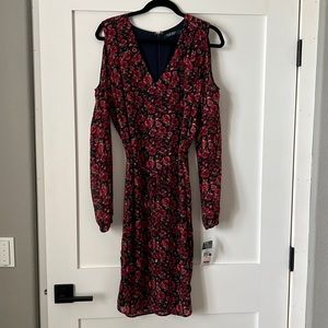 Ralph Lauren navy & floral dress size 14 NWT